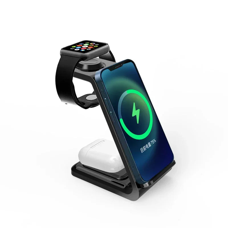 3-in-1 Wireless Charging Dock für iPhone, Apple Watch & AirPods