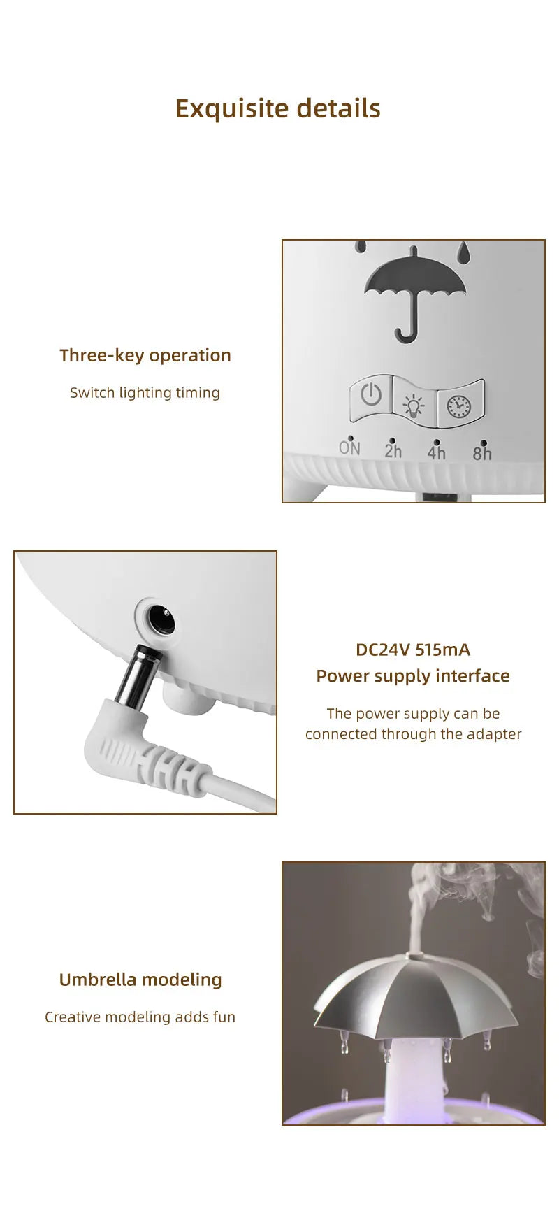 RGB Umbrella Aroma Luftbefeuchter