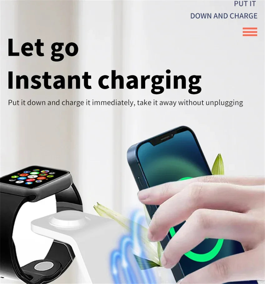3-in-1 Wireless Charging Dock für iPhone, Apple Watch & AirPods