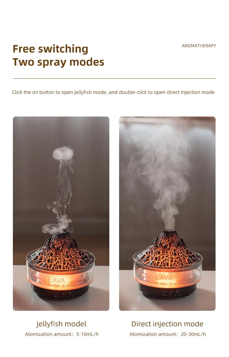 Vulkan Aroma-Luftbefeuchter mit Fernbedienung