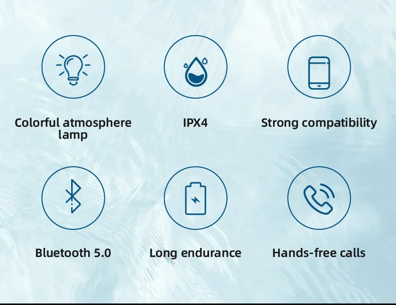 Bluetooth-Duschlautsprecher mit LED-Licht und Saugnapf