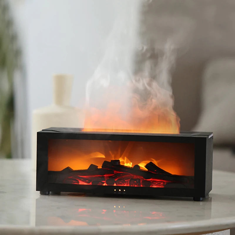 Kamin Aroma-Luftbefeuchter mit Fernbedienung und Timer