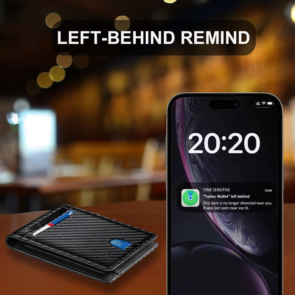 Herrenbrieftasche trackbar über "Find my Phone" (Nur für iOS)